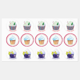 Whimsical Cupcakes Business-Produkt Etiketten