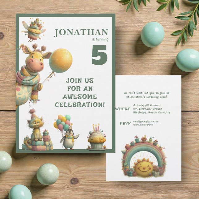 Whimsical Custom Personalized Birthday Invitation Einladung (Von Creator hochgeladen)