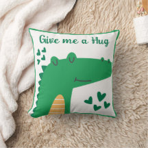 Whimsical cute crocodile head personalized quote