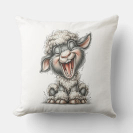 Whimsical Cute Sheep Kissen