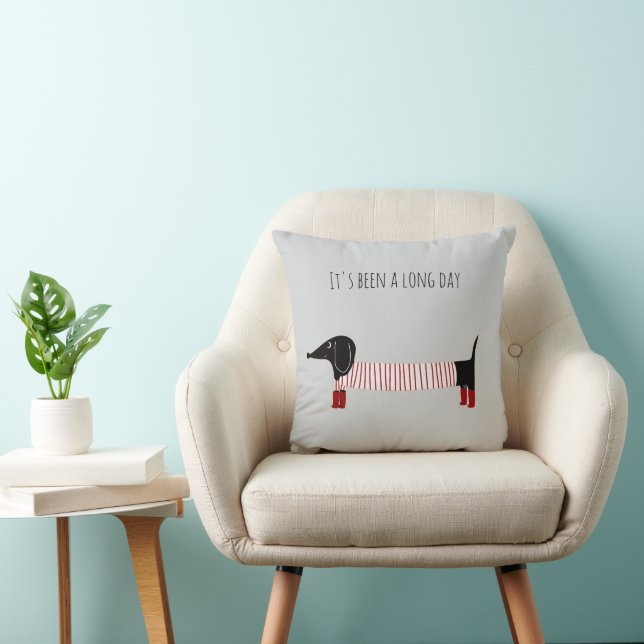 Whimsical Dachshund  Kissen (Stuhl )