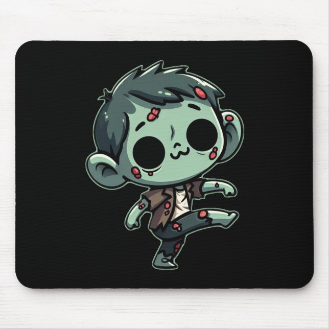 Whimsical Dancing Zombie - Halloween Untot Mousepad (Vorne)