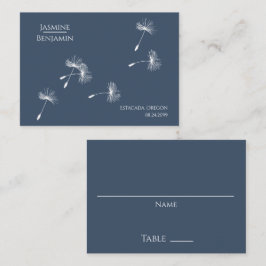Whimsical Dandelion Wedding Place / Escort Card Platzkarte