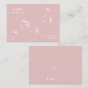 Whimsical Dandelion Wedding Place / Escort Card Platzkarte