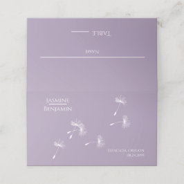 Whimsical Dandelion Wedding Place / Escort Card Platzkarte