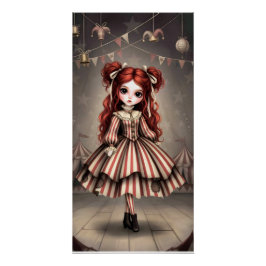 Whimsical Dark Circus Doll Poster
