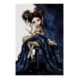 Whimsical Dark Circus Doll Poster