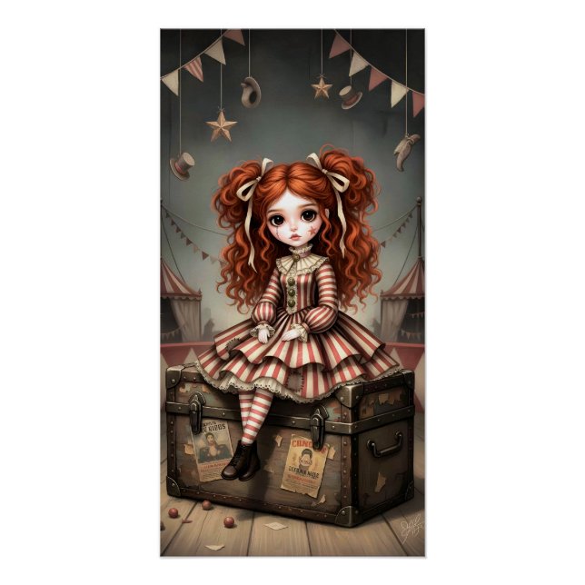 Whimsical Dark Circus Doll Poster (Vorderseite)