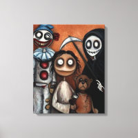 Whimsical Dark Creepy Art Canvas Print