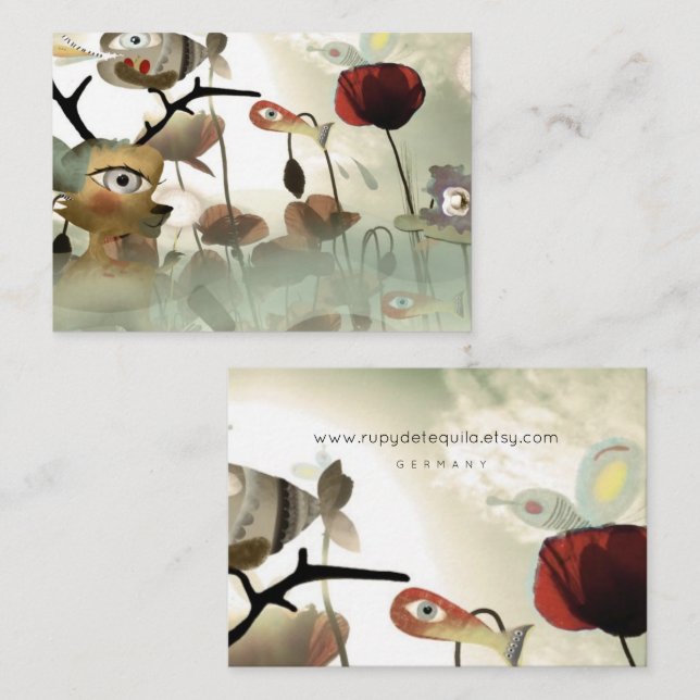 Whimsical Dee Visitenkarte (Vorne/Hinten)