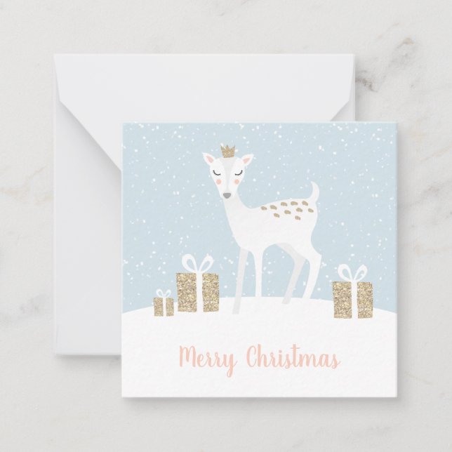 Whimsical Dei Christmas Mitteilungskarte (Vorderseite)