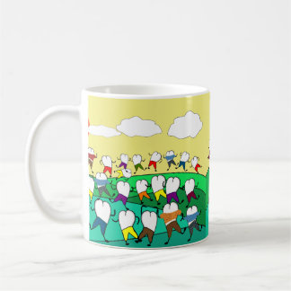Whimsical Dental Tooth Art   Kaffeetasse
