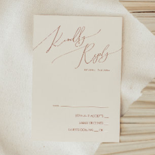Whimsical Desert   Beige RSVP-Karte RSVP Karte