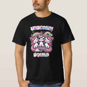 Whimsical Designs für Einhornlüfter T-Shirt