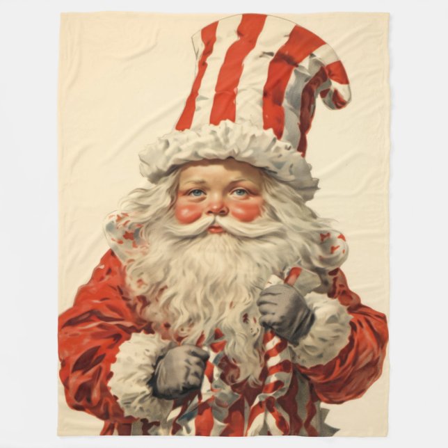 Whimsical Dezember Weihnachtsblanket Fleecedecke (Vorderseite)