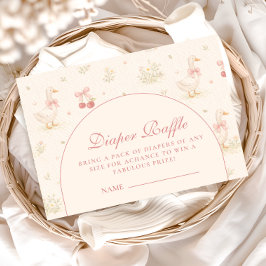 Whimsical Dinosaur Diapper Raffle Begleitkarte