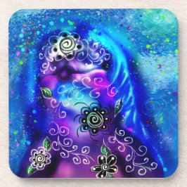 Whimsical Dolphin Blue Aquamarin Coastal Nautic Getränkeuntersetzer