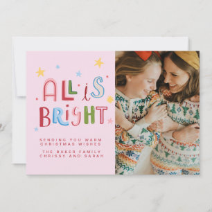 Whimsical Doodle All ist eine helle Urlaubskarte Einladung