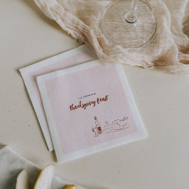 Whimsical Doodle | Erntedank Dinner Party Serviette