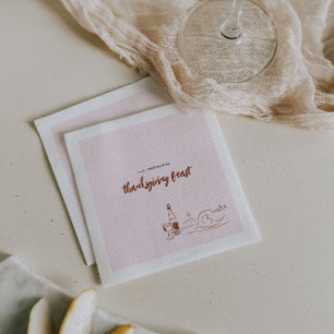 Whimsical Doodle   Erntedank Dinner Party Serviette