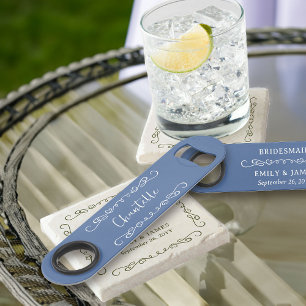 Whimsical Doodle Herz Grenzen jeder Farbe Bridesma Speed Flaschenöffner