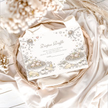 Whimsical Doodle Little Meatball Diapper Raffle