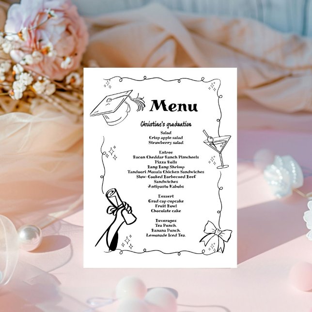 Whimsical Doodles Style Handgezeichneter Abschluss Sockelschild (Von Creator hochgeladen)