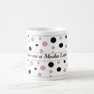 Whimsical Dots Mocha Latte Kaffeetasse