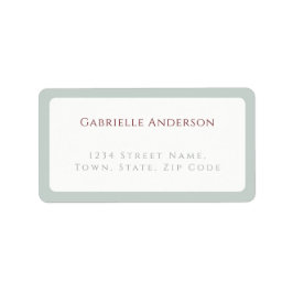 Whimsical Dove Gray Wedding Adressaufkleber