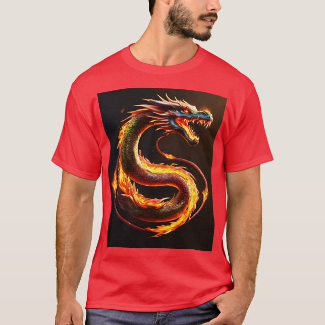*Whimsical Dragon Dream - Watercolor Wash T-Shirt (Vorderseite)