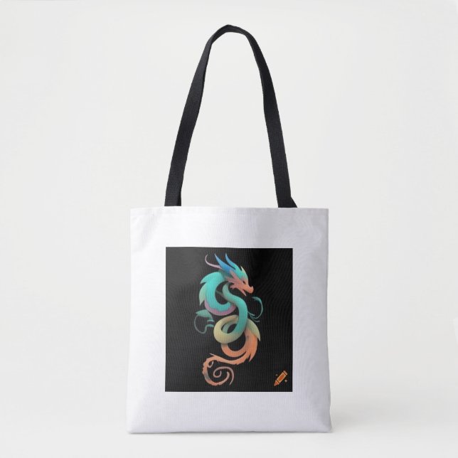 "Whimsical Dragon & Yarn Design Bag for Sale - Cra (Vorderseite)