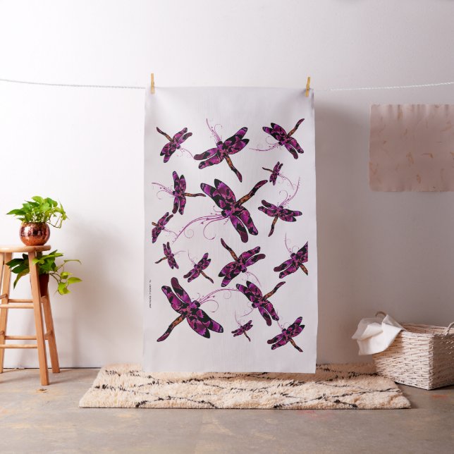 Whimsical Dragonflies Stoff (Beispiel)