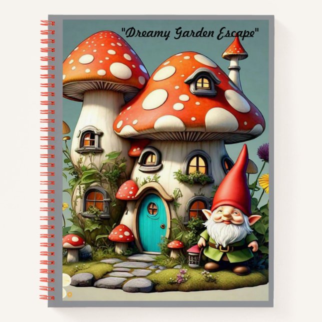 "Whimsical Dream Garden" Notizbuch (Vorderseite)