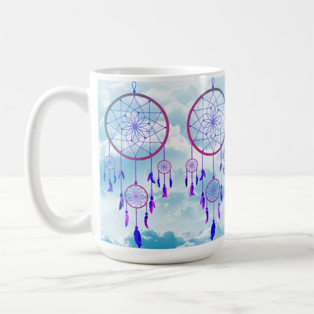 Whimsical Dreamcatcher im Himmel Kaffeetasse (Links)