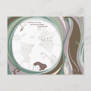 Whimsical Dreamscape 4 Postkarte