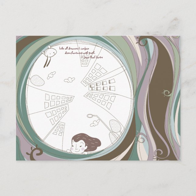 Whimsical Dreamscape 4 Postkarte (Vorderseite)