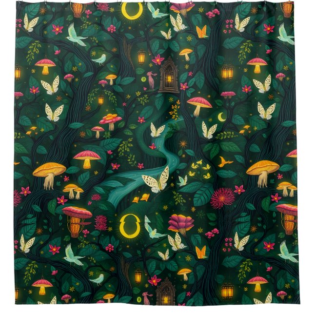 Whimsical Dreamscape Duschvorhang (Vorderseite)