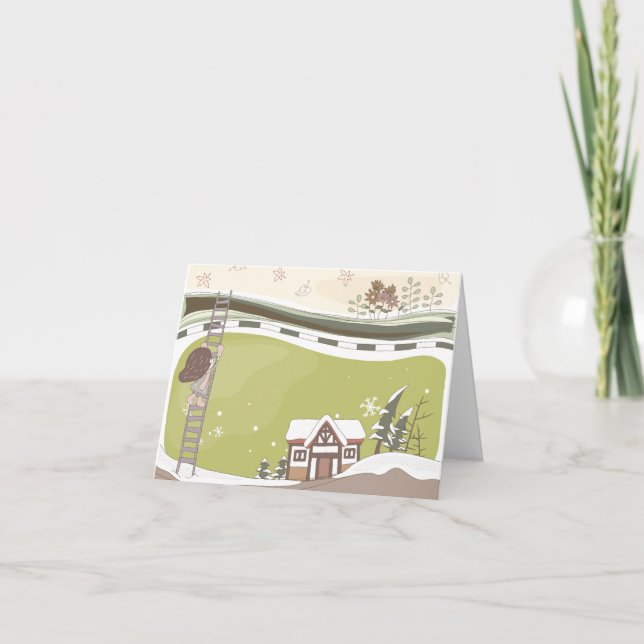 Whimsical Dreamscapes Zitat 11 Grußkarte Karte (Vorderseite)