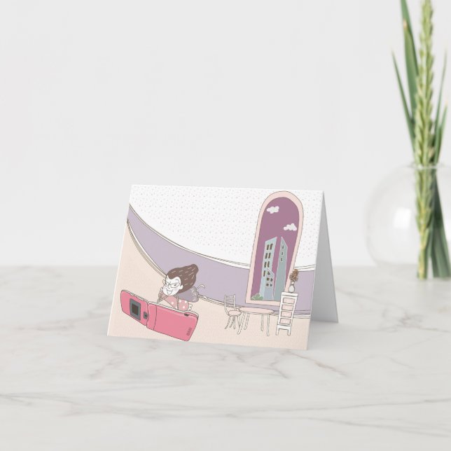 Whimsical Dreamscapes Zitat 6 Grußkarte Karte (Vorderseite)