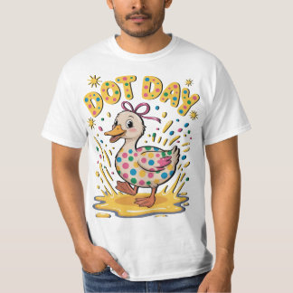 Whimsical Duck Dot Day Kids T - Shirt - Spielendes