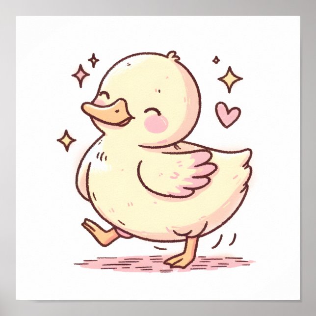 Whimsical Duck Poster (Vorne)