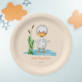 Whimsical Duckling Baby Duckling Pappteller