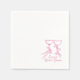 Whimsical Duschpapier Cocktail Napkin Serviette