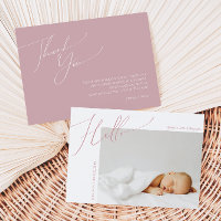 Whimsical Dusty Rose Danke Baby