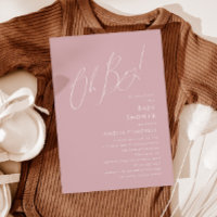 Whimsical Dusty Rose Oh Junge! Babyparty