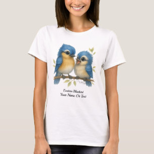 Whimsical Eastern Bluebird T-Shirt