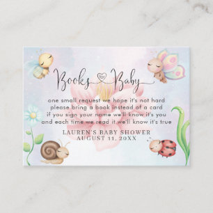 Whimsical eine kleine Liebe Bug Regenbogen Bücher  Begleitkarte