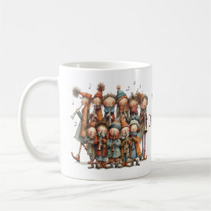 Whimsical Eleven Pipers Piping Weihnachten 11oz Kaffeetasse