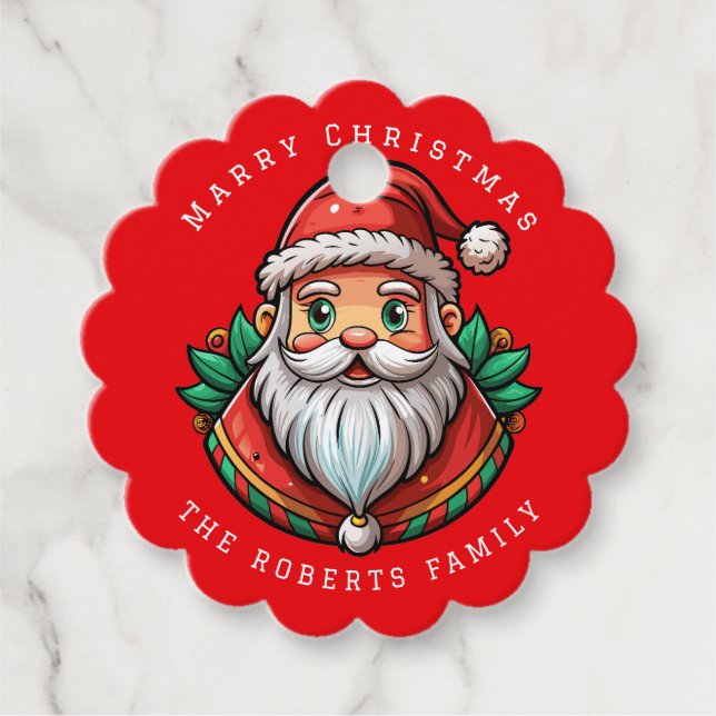 Whimsical Elf Holiday Party Geschenkanhänger (Vorderseite)