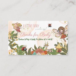 Whimsical Enchanted Fairy Ladybug Buchanfrage Visitenkarte